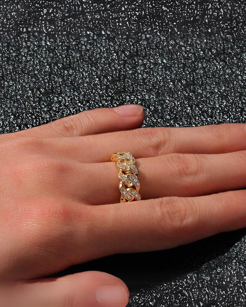 Hip Hop Iced Cuban Ring