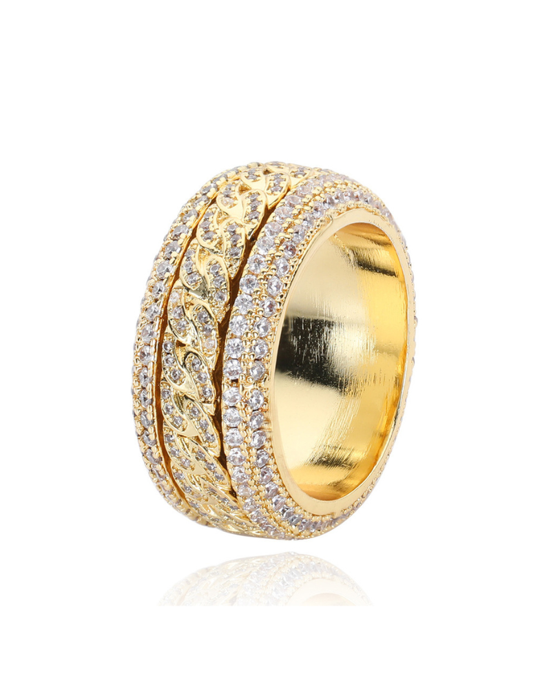Hip Hop Rotatable Cuban Ring