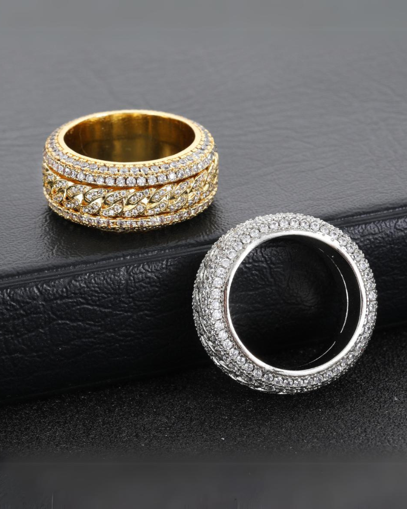 Hip Hop Rotatable Cuban Ring