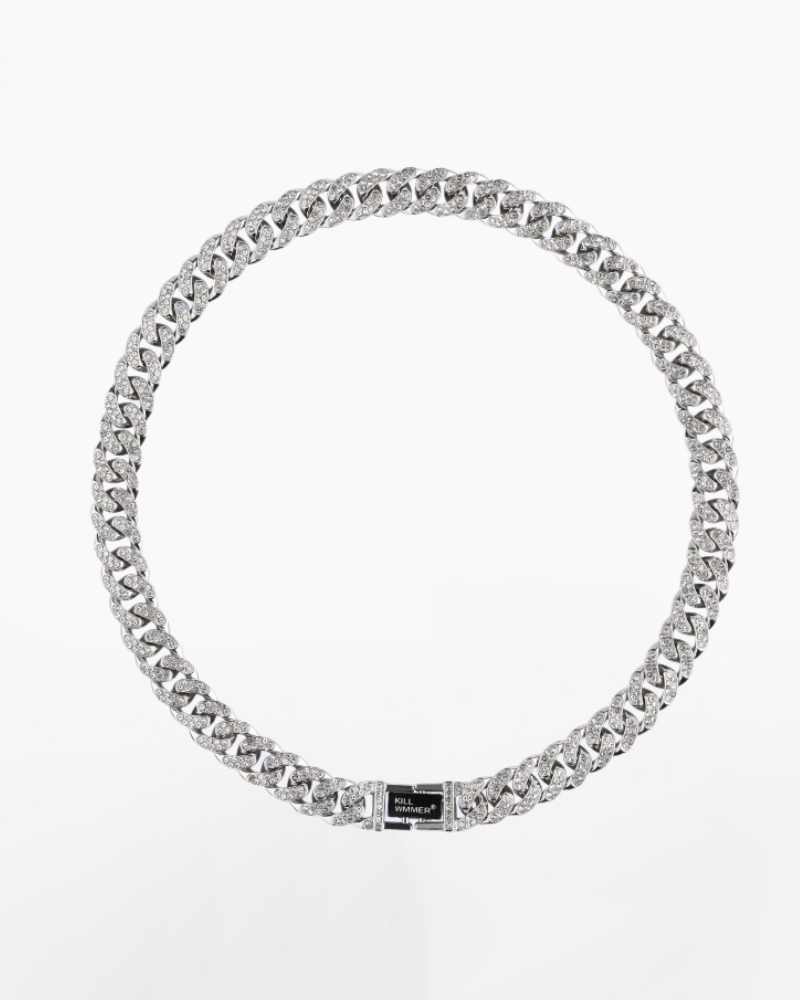 Hip Hop Titanium Steel Cuban Link Chain Necklace