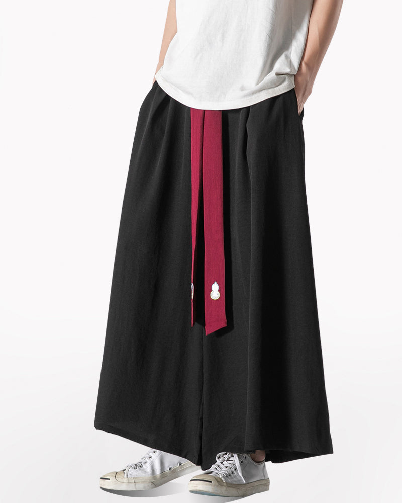 Janpanese Belt Wide Hakama Pants – Techwear Official