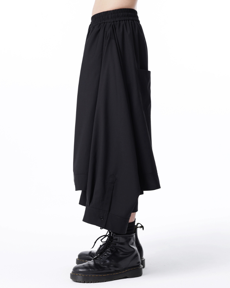 Japanese Deconstructed Shirt Look Hakama Pants