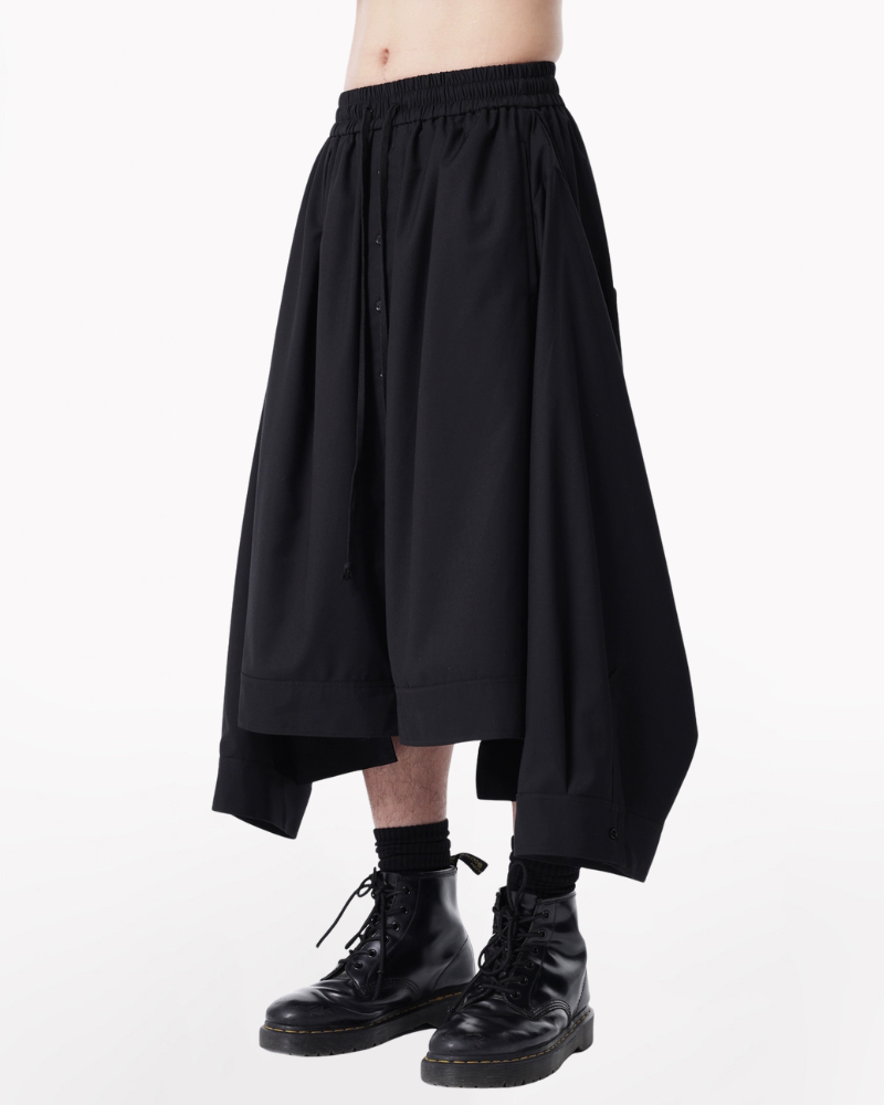 Japanese Deconstructed Shirt Look Hakama Pants