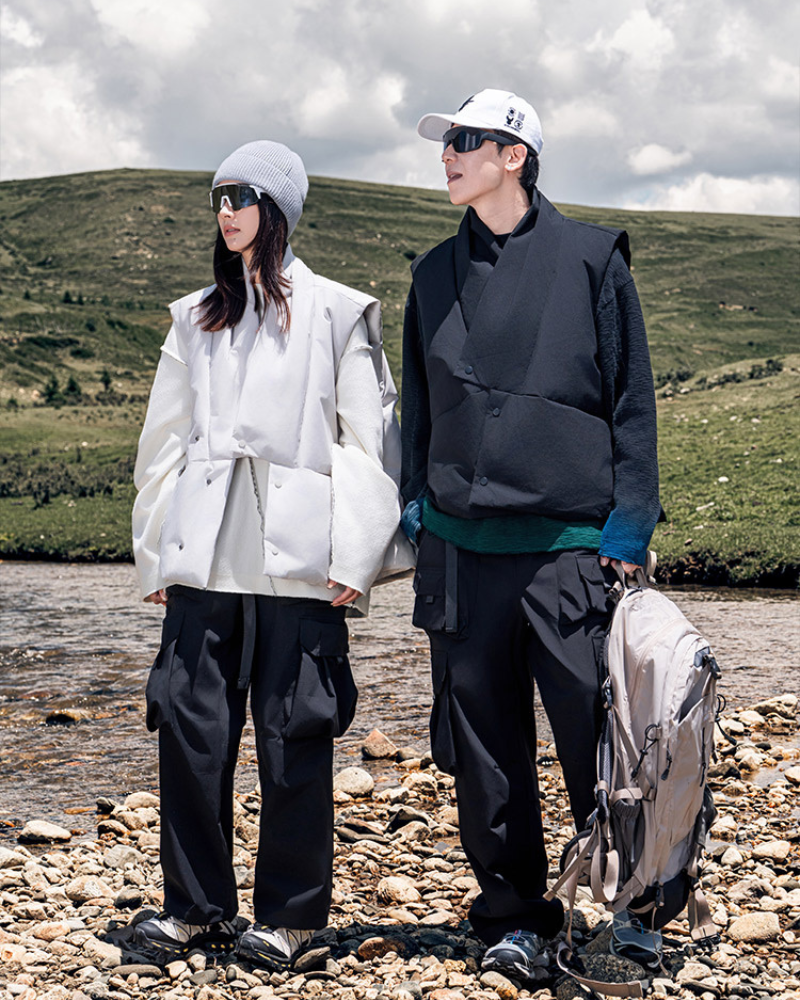 Japanese Style Outdoor Winter Unisex Puffer Vest