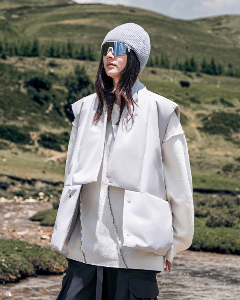 Japanese Style Outdoor Winter Unisex Puffer Vest