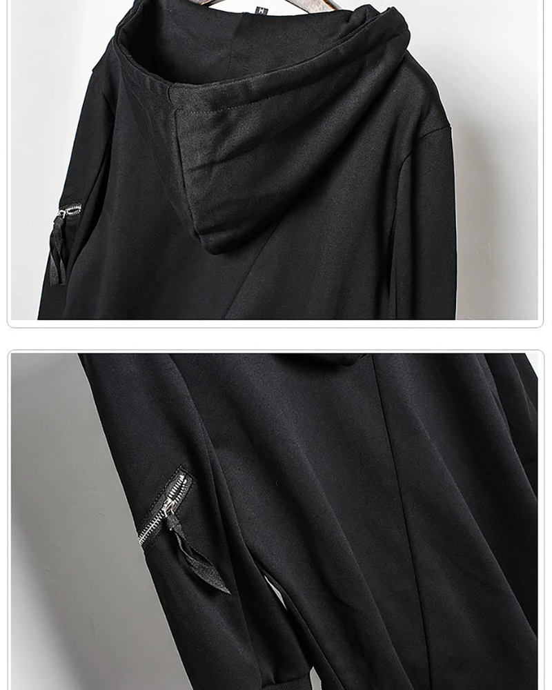 Japanese Techwear Zipper Hooded Jacket