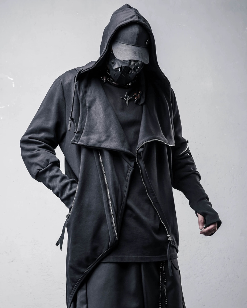 Japanese Techwear Zipper Hooded Jacket