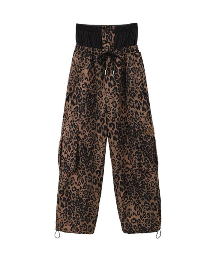 Ski Wear 3L Insulated Waterproof Leopard Ski Bib Pants - Unisex