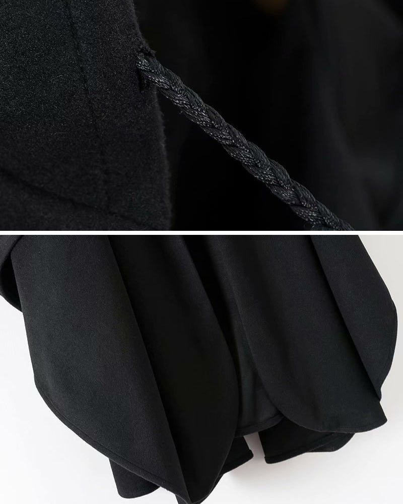 Techwear Long Cape Hooded Coat