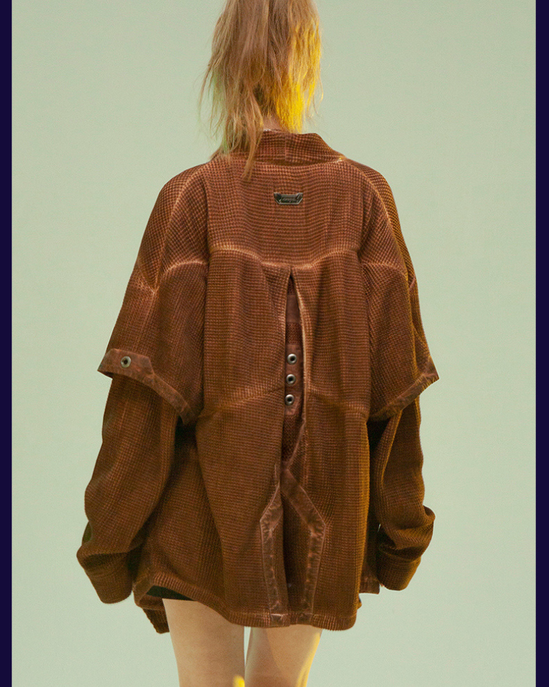 XIPHEVIL Cyberpunk Outfits Matrix Survivor Ninja Kimono Jacket