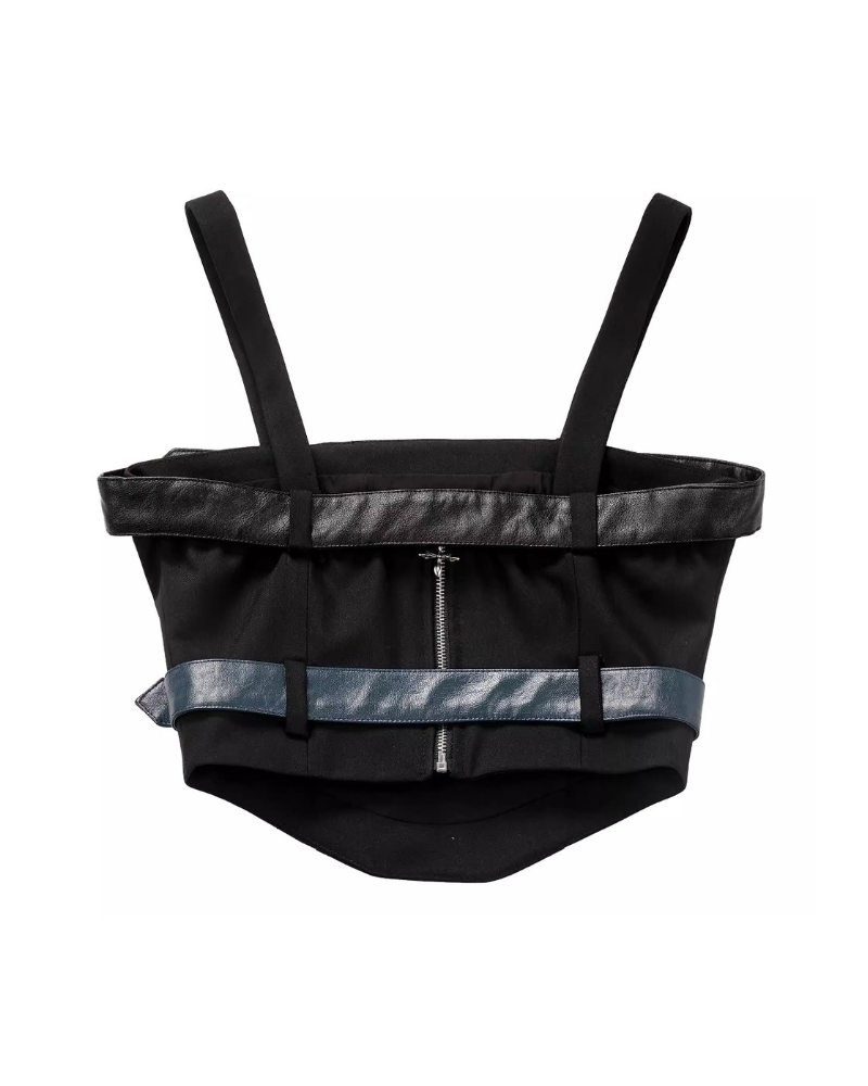 Mechanical Girl Leather Jacket Tank Skirt Set (Sold Separately)