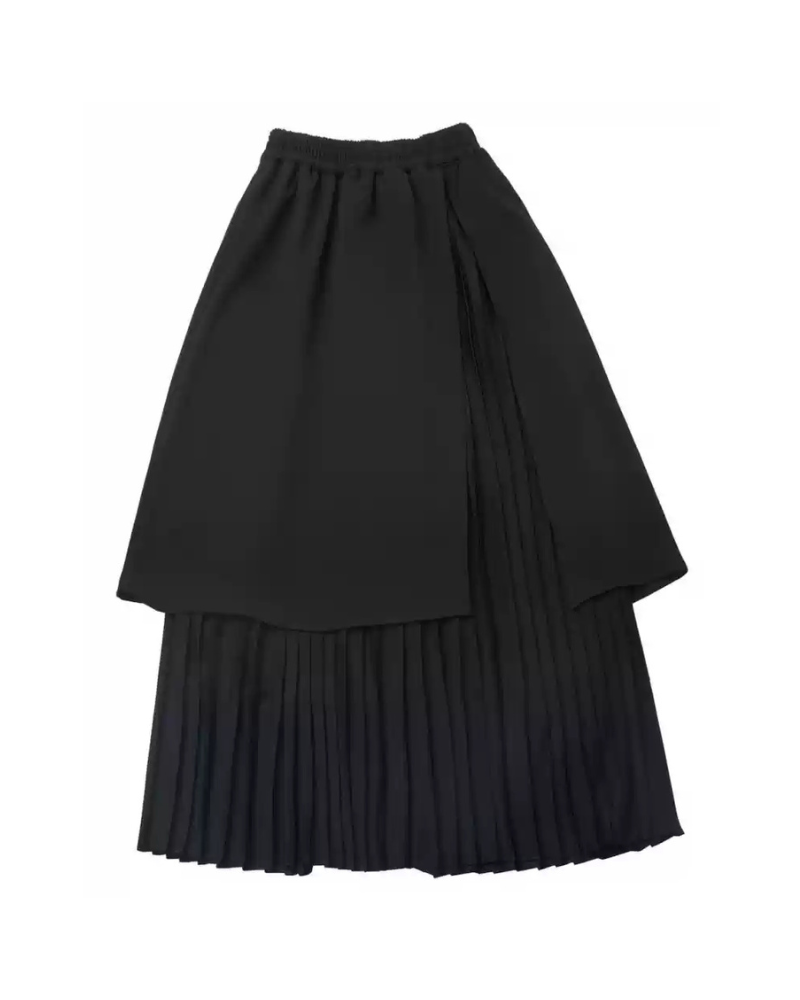 Moonlight Drape Pleated Shirt And Skirt Set(Sold Separately)
