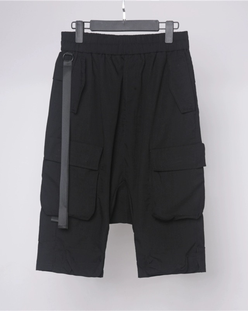 Ninja Techwear Long Cargo Shorts