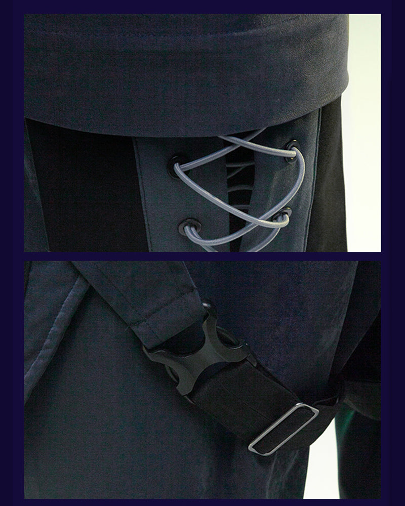 XIPHEVIL Cyberpunk Outfits Operative Detachable Two-Piece Pants