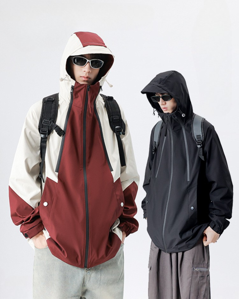 Outdoor Couple Camping Waterproof Jacket
