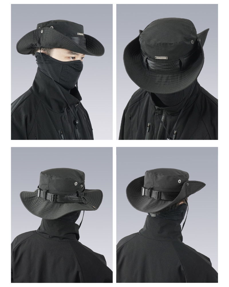 Outdoor Functional Drawstring Bucket Hat