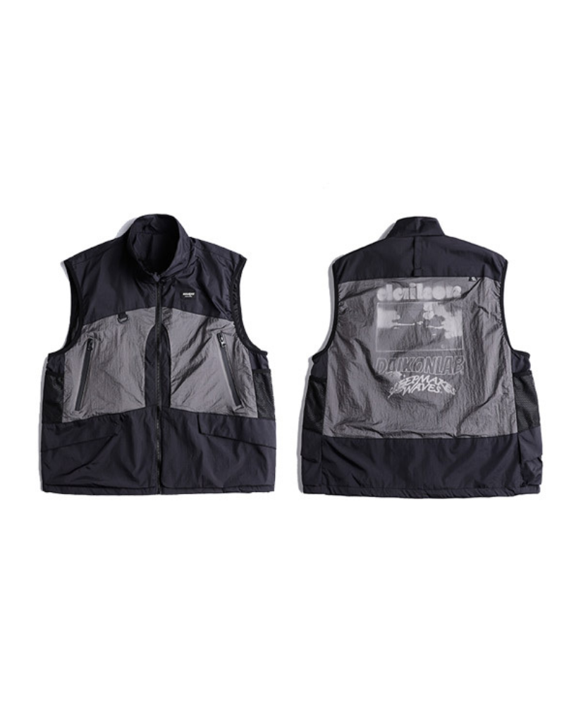 Outdoor Functional Stand Collar Cargo Vest