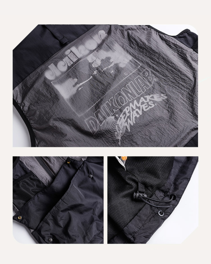 Outdoor Functional Stand Collar Cargo Vest