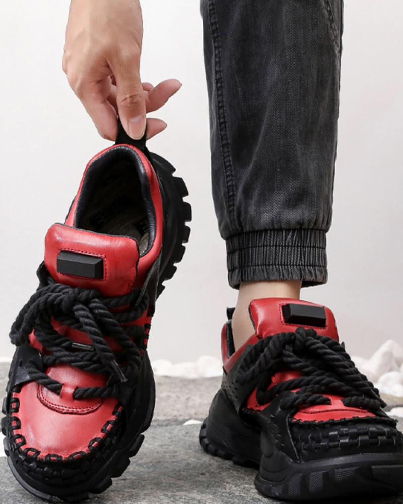 Punk Chunky Dad Shoes Outdoor Hiking Shoes