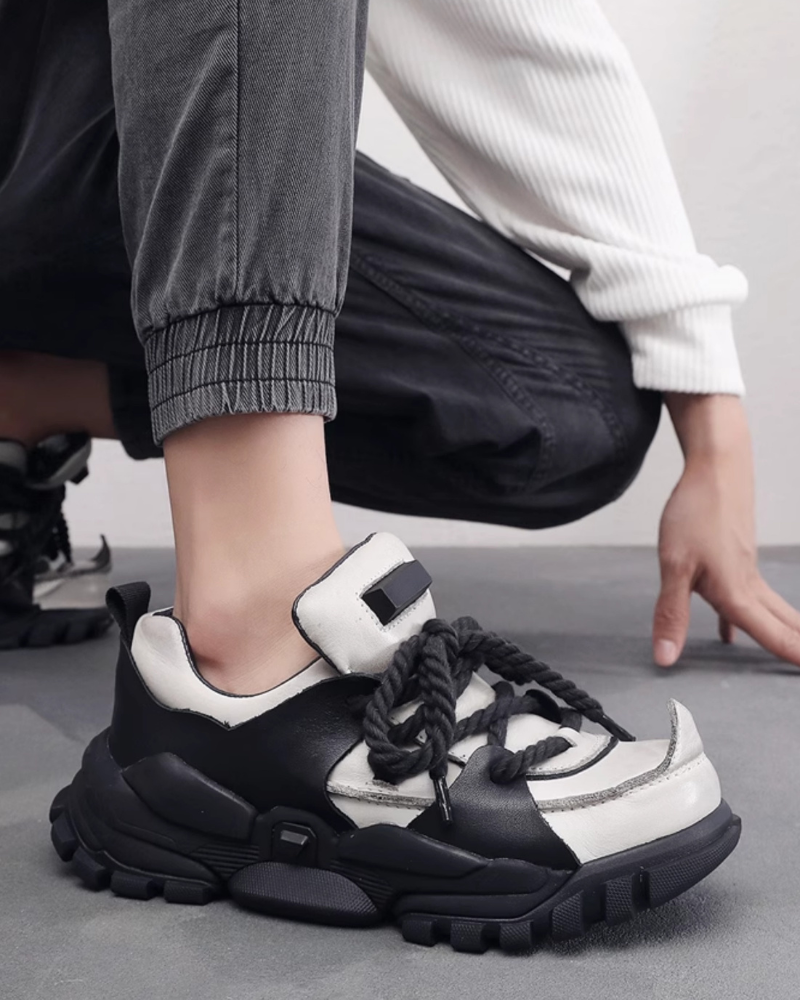 Outdoor Hiking Boots Punk Chunky Dad Shoes