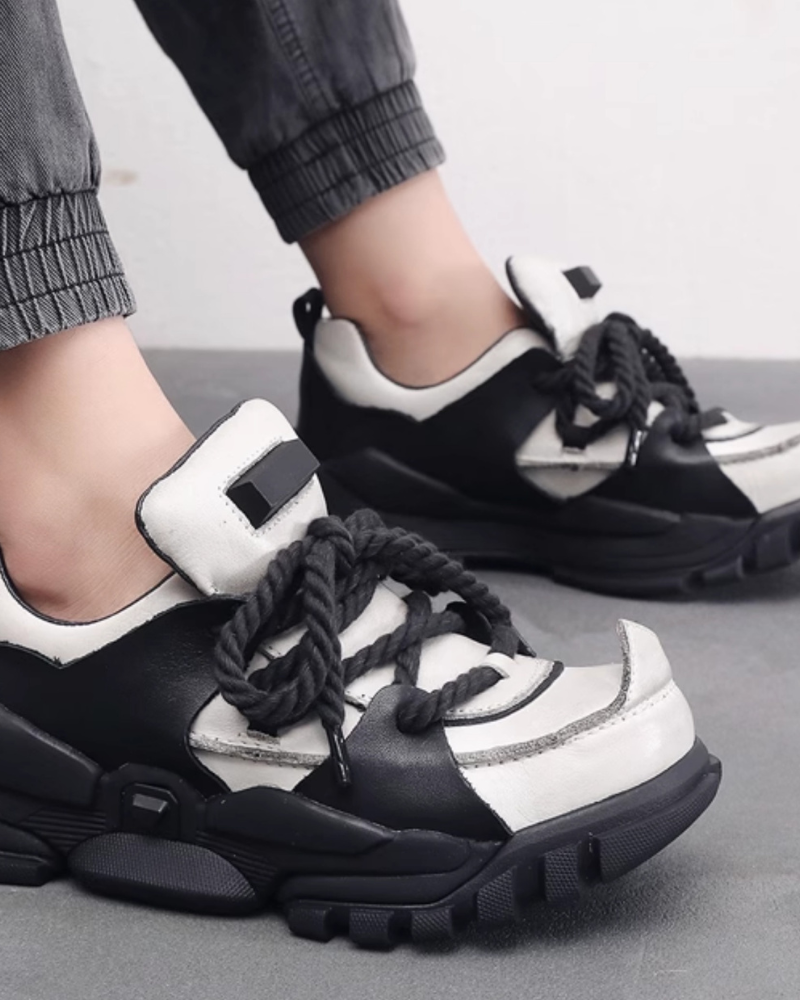 Outdoor Hiking Boots Punk Chunky Dad Shoes