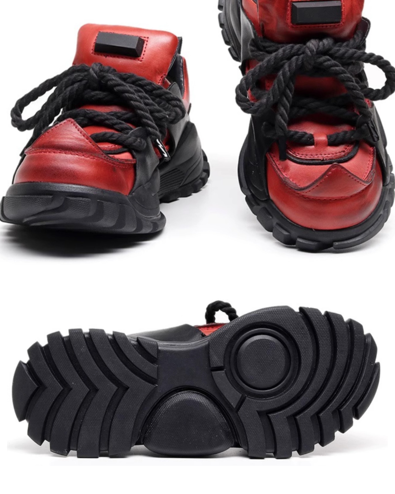 Outdoor Hiking Boots Punk Chunky Dad Shoes