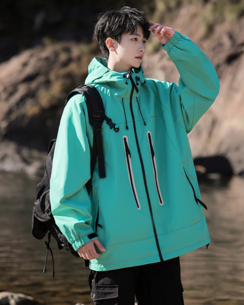 Outdoor Hiking Camping Unisex Reflective Jacket