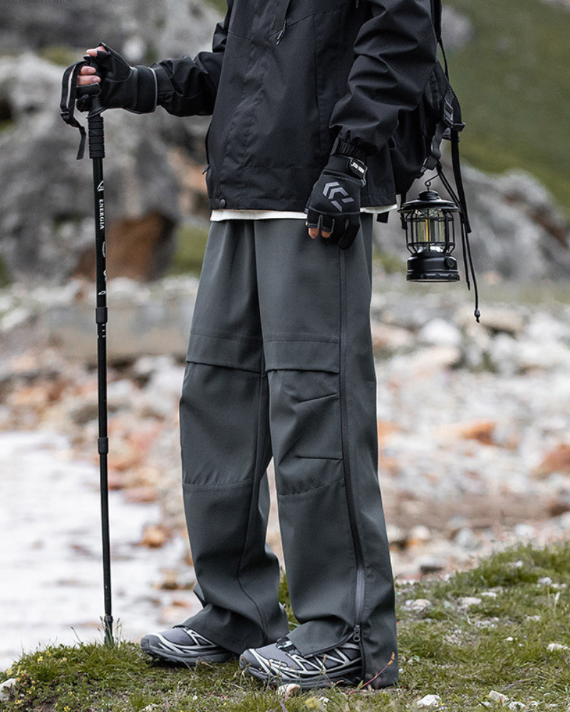 Outdoor Hiking Side Zipper Paratrooper Pants