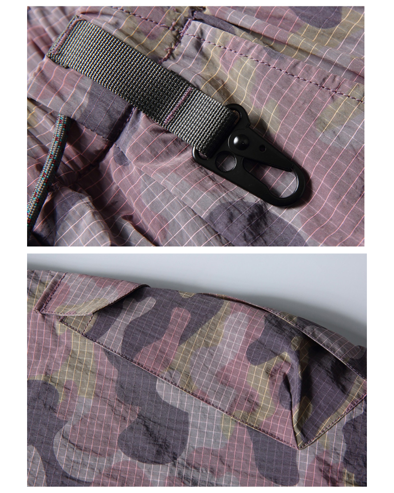 Outdoor Hiking Unisex Lightweight Baggy Camo Pants