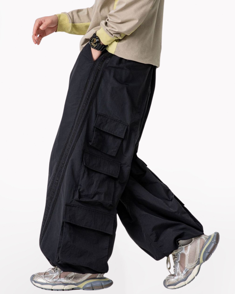 Outdoor Hiking Unisex Multi-Pocket Cargo Baggy Pants – Techwear Outdoor Hiking Unisex Multi-Pocket Cargo Baggy Pants – Techwear