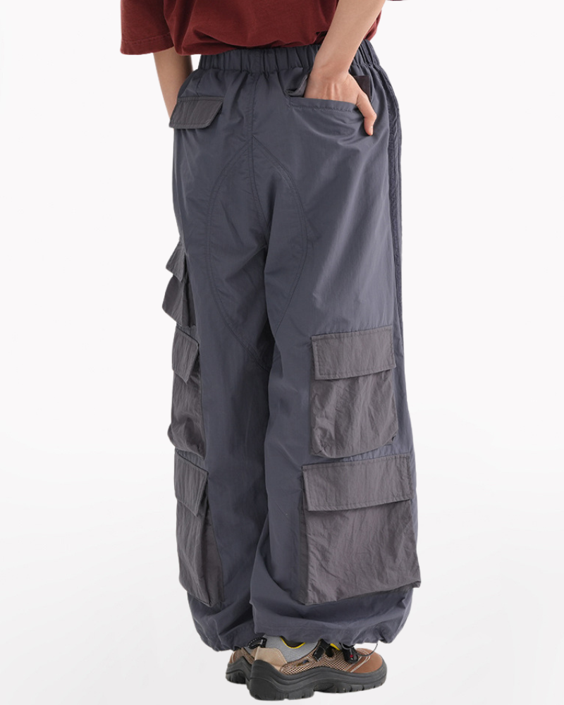 Outdoor Hiking Unisex Multi-Pocket Cargo Baggy Pants
