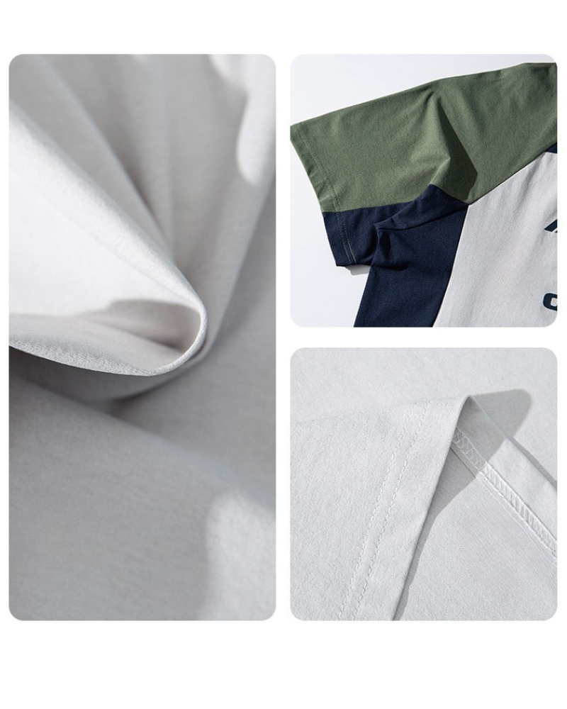 Outdoor Sports Contrast Color Quick-Drying T-Shirt
