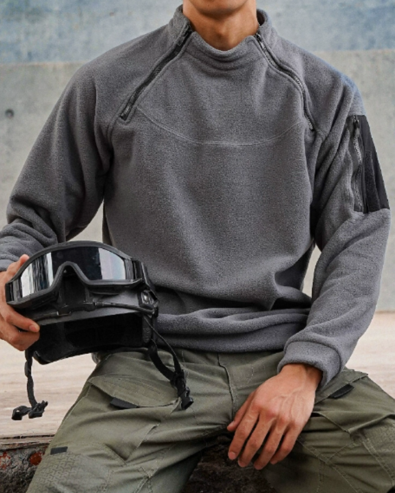Outdoor Tactical Fleece Pullover Sweatshirt