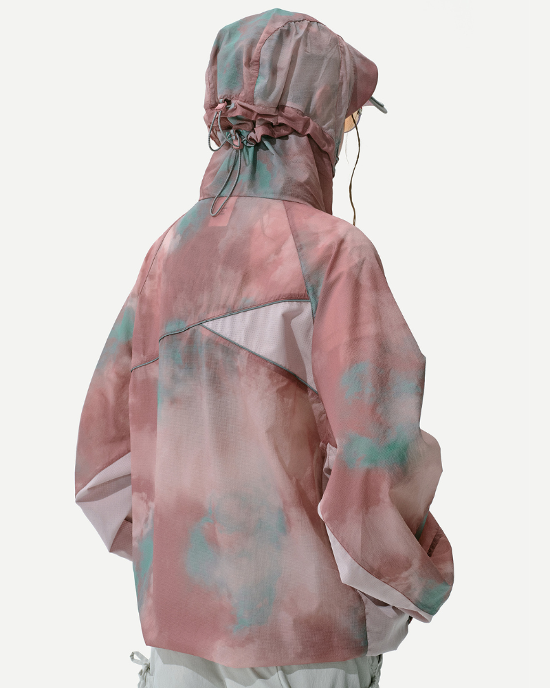 Outdoor Tie-Dye Hiking Waterproof Sun Protection Jacket