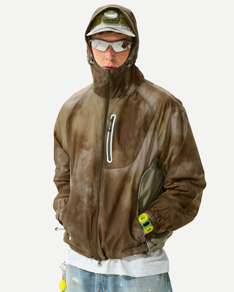 Outdoor Tie-Dye Hiking Waterproof Sun Protection Jacket