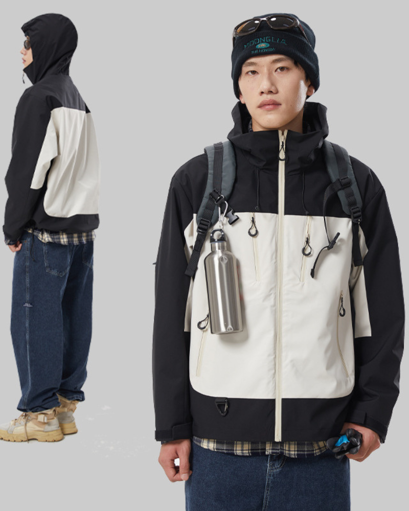 Outdoor Unisex Hiking Camping Waterproof 3-in-1 Jacket