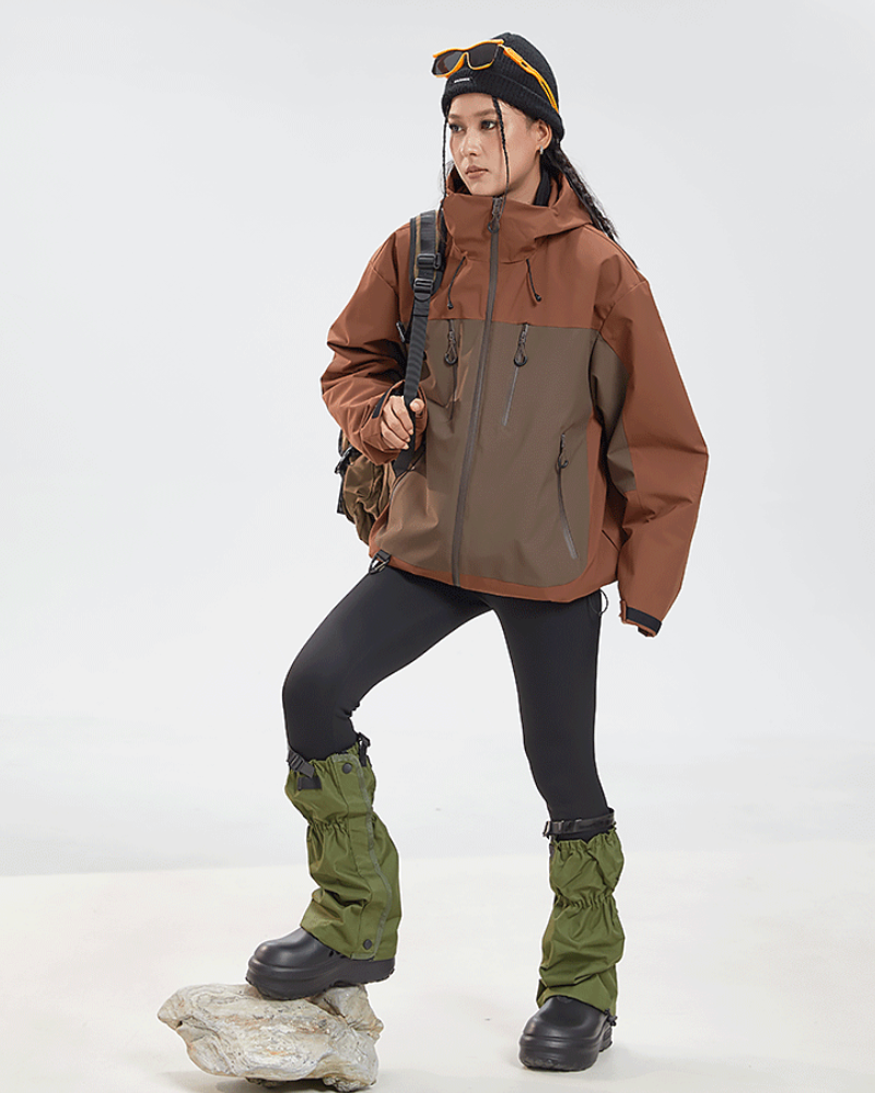 Outdoor Unisex Hiking Camping Waterproof 3-in-1 Jacket