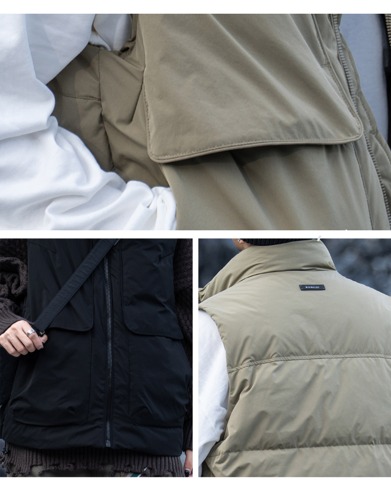 Outdoor Unisex Winter Utility Puffer Vest