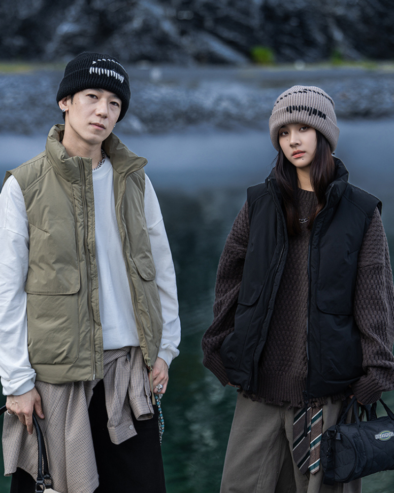 Outdoor Unisex Winter Utility Puffer Vest