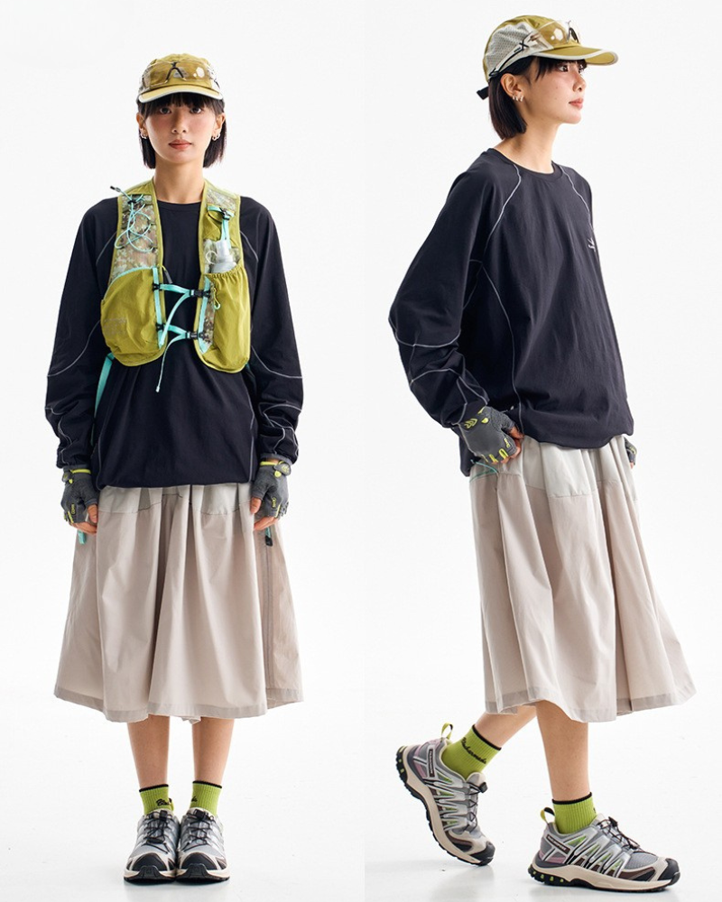 Outdoor Hiking Camping Versatile Cargo Skirt Pants
