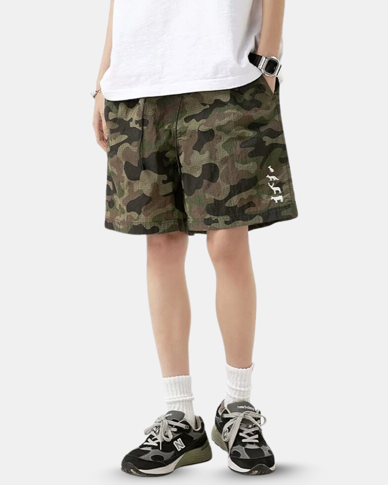 Outdoor Leopard Camo Cycling Hiking Shorts
