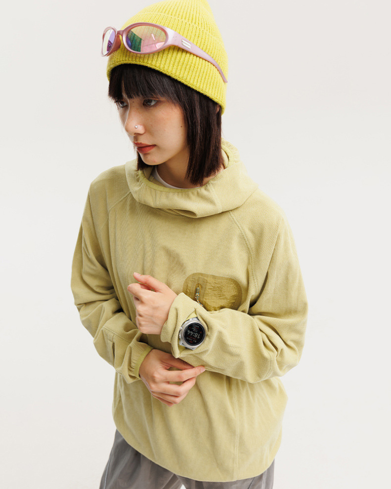 Outdoor Sports Unisex Lightweight Rice Grain Fleece Hoodie