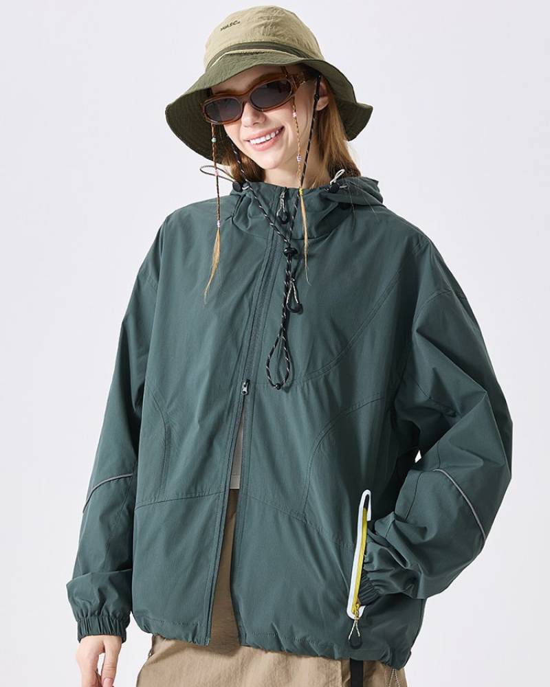 Outdoor Waterproof Mountaineering Hiking Utility Jacket
