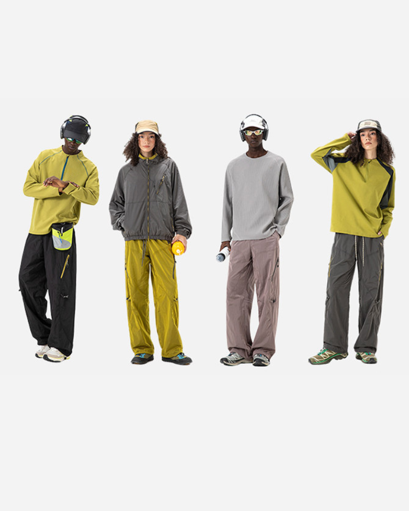 Outdoor Functional Unisex Straight-Leg Cargo Hiking Pants