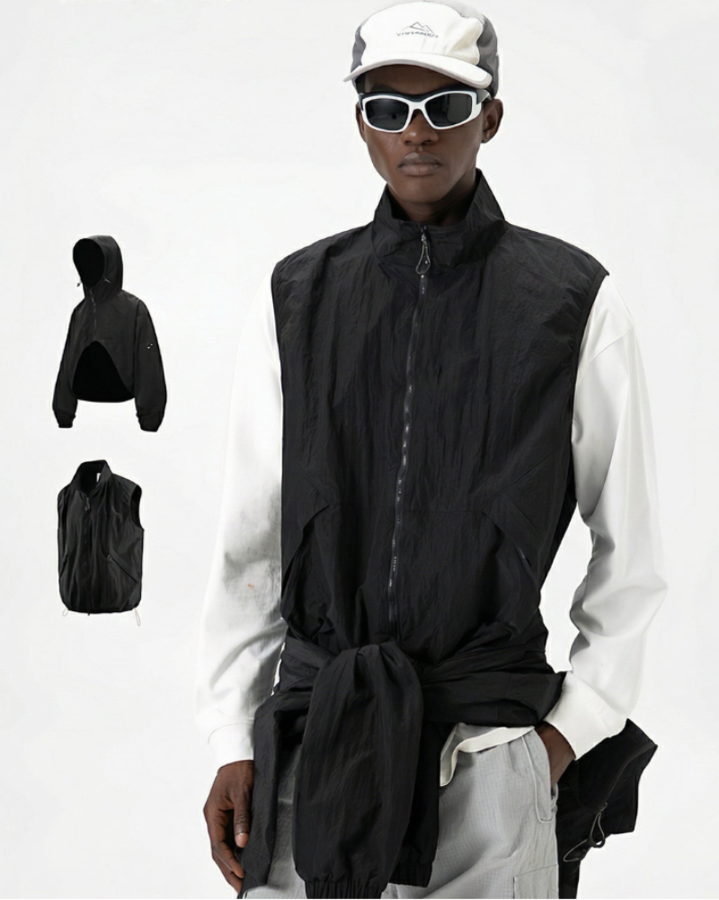 Outdoor Unisex Water-Repellent 2-in-1 Modular Jacket