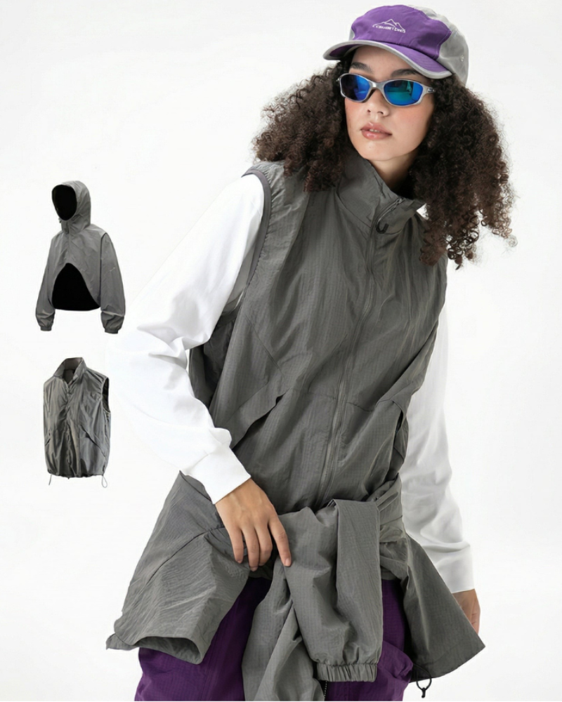 Outdoor Unisex Water-Repellent 2-in-1 Modular Jacket