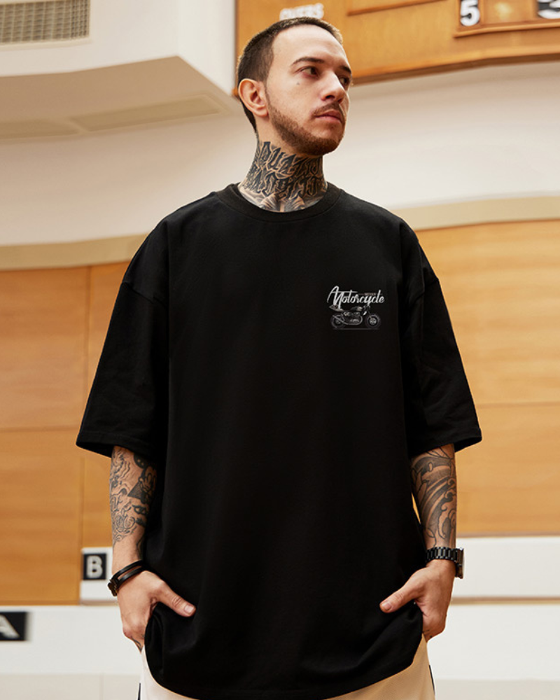 Oversize Streetwear Motorcycle Rider T-Shirt