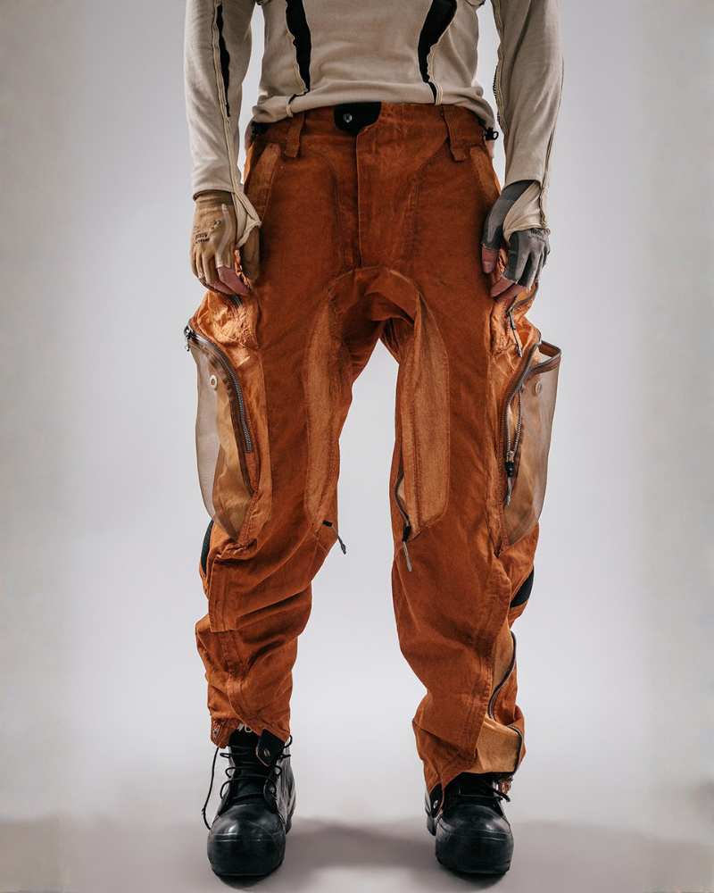 Post-Apocalypti Dune Wasteland Techwear Flight Pants