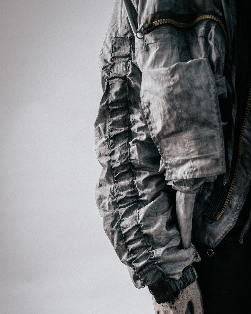 Post-Apocalyptic Cropped Techwear Hooded Jacket