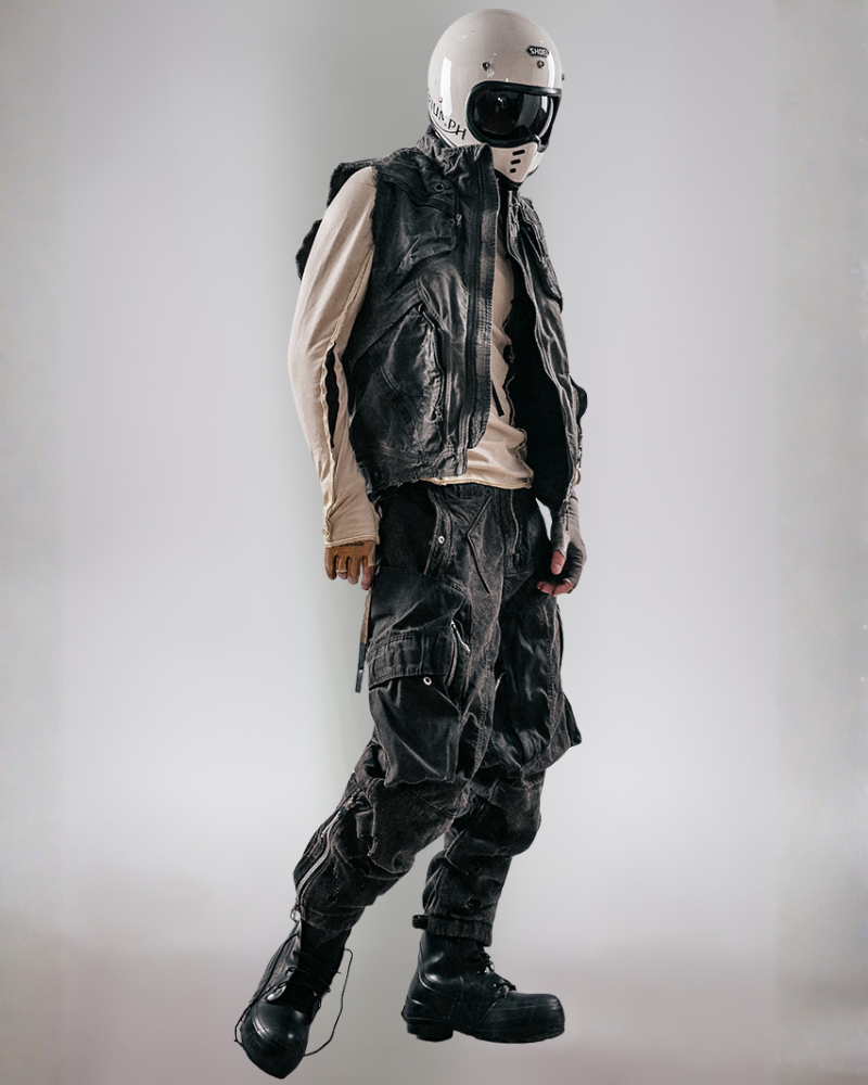 Post-Apocalyptic Distressed Wasteland Tactical Cargo Pants